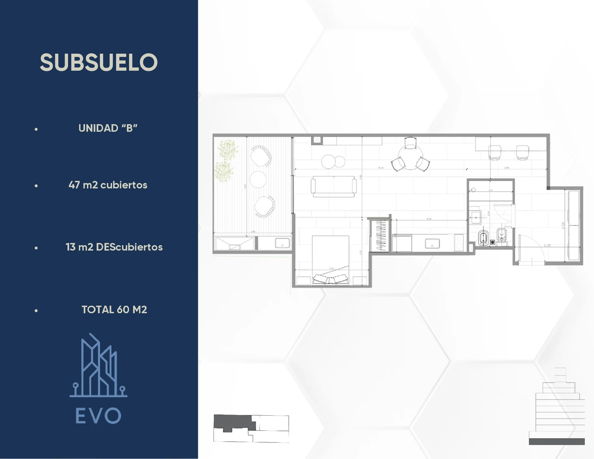 EVO Caldas 1679 · Subsuelo · Unidad B