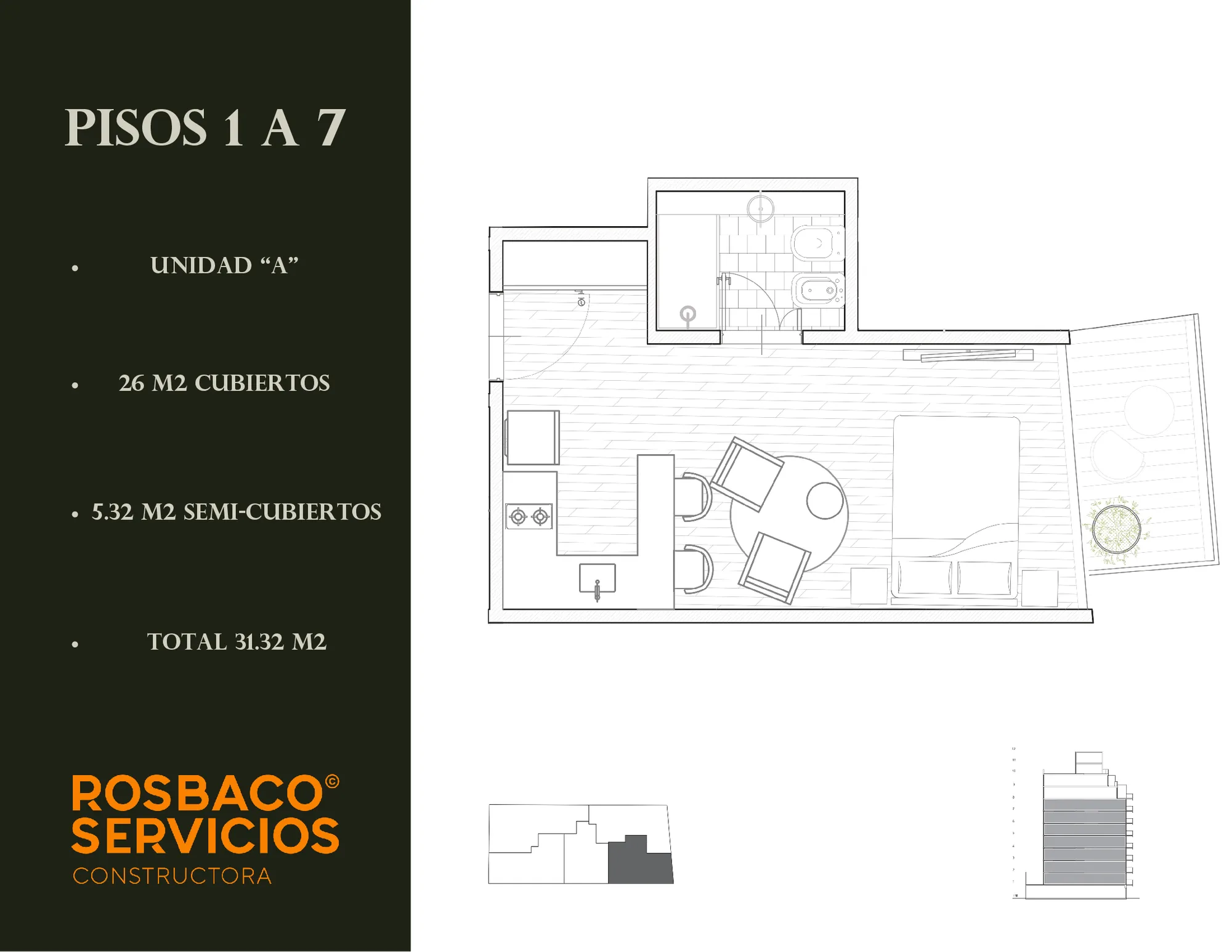 EVO Mitre 4191 · Pisos 1 a 7 · Unidad A