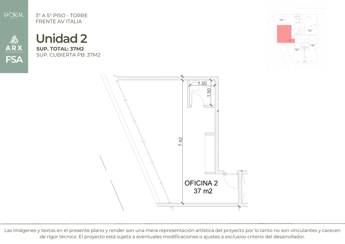 Plano 3-5° U2