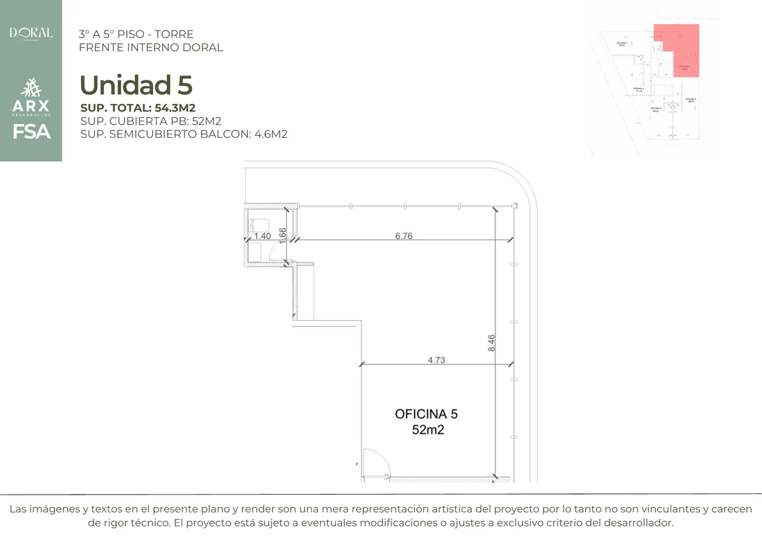 Plano 3-5° U5