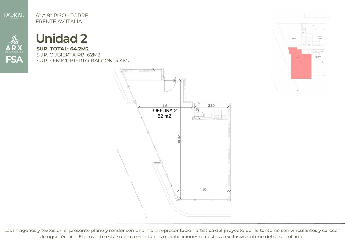 Plano 6-9° U2