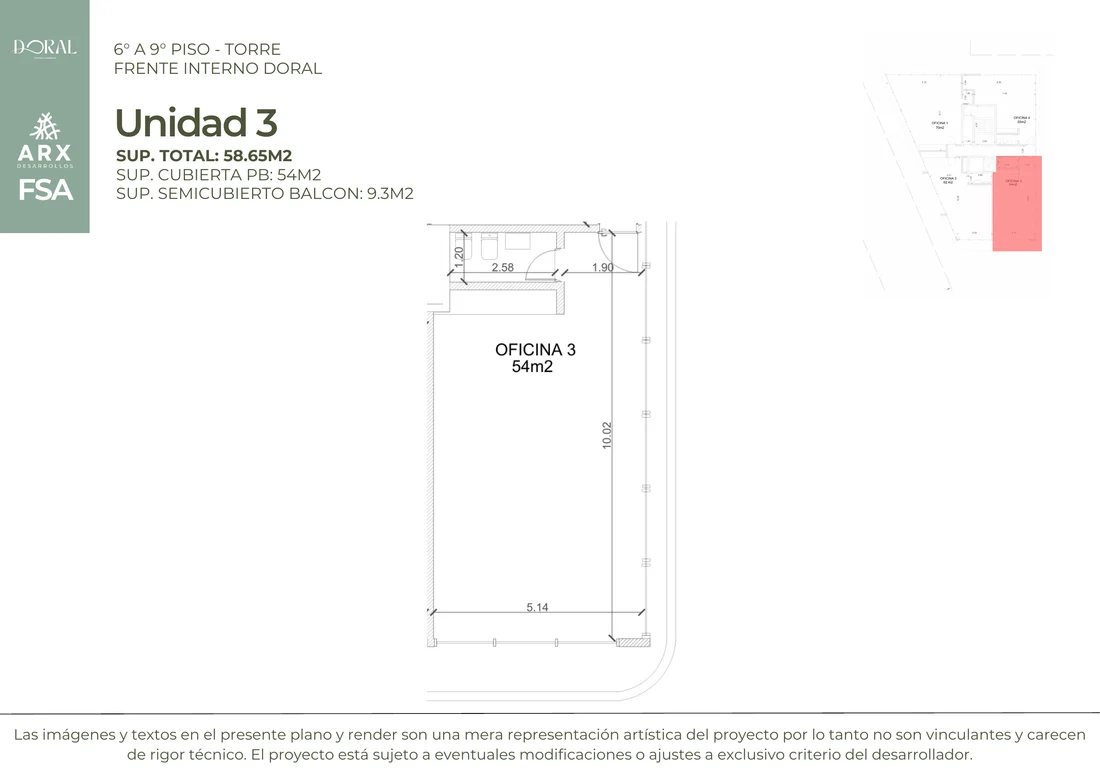 Plano 6-9° U3
