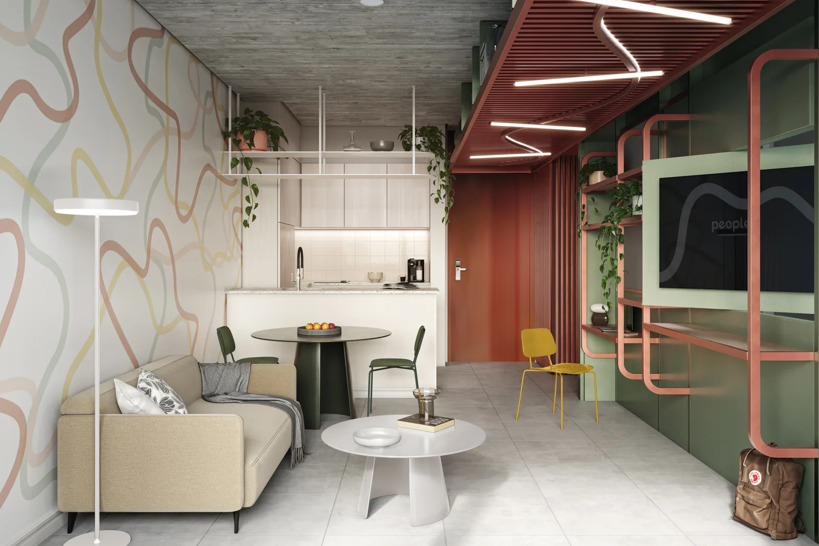 Suites (1 dormitorio) con balcón